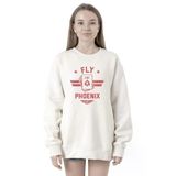 Tshirthane P19953S3551 Top Gun Maverick Fly Like a Phoenix Beyaz 2ip Kadın Sweatshirt