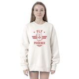 Tshirthane P19953S3551 Top Gun Maverick Fly Like a Phoenix Beyaz 2ip Kadın Sweatshirt