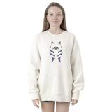 Tshirthane P20115S7002 Ahsoka Tano Minimal Beyaz Kadın Kapüşonlu Sweatshirt