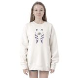 Tshirthane P20115S7002 Ahsoka Tano Minimal Beyaz Kadın Kapüşonlu Sweatshirt