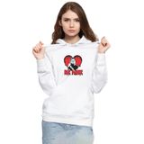 Tshirthane P20205S8375 Be Mine Michael Myer Beyaz Kadın Kapüşonlu Sweatshirt