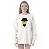 Tshirthane P20307S2247 Breaking Bad Yellow Say My Name Head Beyaz Kadın Kapüşonlu Sweatshirt