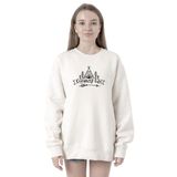 Tshirthane P20357S7816 Camping Life Beyaz Kadın Kapüşonlu Sweatshirt