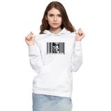 Tshirthane P20443S3762Casablanca Insıde A Barcode Beyaz Kadın Kapüşonlu Sweatshirt