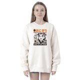 Tshirthane P20875S3038 Demon Slayer Anime Super Yummy 2ip Kadın Beyaz Sweatshirt