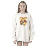 Tshirthane P20924S2113 Demon Slayer Anime Zenitsu Poster 2ip Kadın Beyaz Sweatshirt