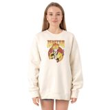 Tshirthane P20925S8323 Ekru Kadın Sweatshirt