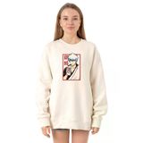 Tshirthane P21163S7144 Ekru Kadın Sweatshirt