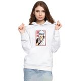 Tshirthane P21167S7608 Gintama Anime Gintoki Fruit Juice Beyaz Kadın Kapüşonlu Sweatshirt