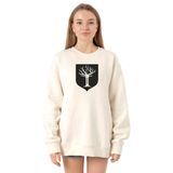 Tshirthane P21201S5405 Ekru Kadın Sweatshirt