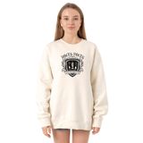 Tshirthane P21305S5176 Ekru Kadın Sweatshirt