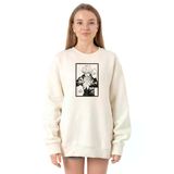 Tshirthane P21706S1790 Ekru Kadın Sweatshirt