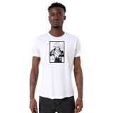 Tshirthane P21712S1669 Bisiklet Yaka Beyaz Erkek T-shirt