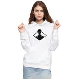 Tshirthane P21760S7659 Jujutsu Kaisen Anime Sukuna White Head 3ip Kapşonlu Kadın Beyaz Sweatshirt