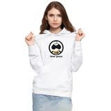Tshirthane P21802S3272 Kung Fu Panda Inner Peace 3ip Kapşonlu Kadın Beyaz Sweatshirt