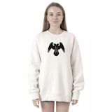 Tshirthane P21841S2754 Thor's Ravens Huginn and Muninn 2ip Kadın Beyaz Sweatshirt