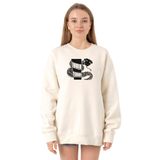 Tshirthane P22008S5145 Ekru Kadın Sweatshirt