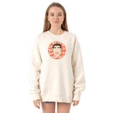 Tshirthane P22055S4513 Ekru Kadın Sweatshirt