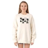 Tshirthane P22158S143 Ekru Kadın Sweatshirt