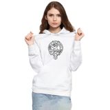 Tshirthane P22400S777 Beyaz Kadın Sweatshirt