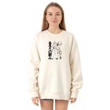 Tshirthane P22651S2152 Ekru Kadın Sweatshirt