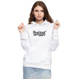 Tshirthane P22678S5749 Rurouni Kenshin Letter Logo Beyaz 3ip Kapüşonlu Kadın Sweatshirt