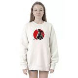 Tshirthane P22717S6860 Rurouni Kenshin Samurai Logo Beyaz 2ip Kadın Sweatshirt
