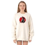 Tshirthane P22718S9300 Ekru Kadın Sweatshirt