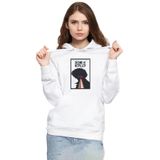 Tshirthane P22747S1802 See You in Space Cowboys Minimalist Anime Poster Beyaz 3ip Kapüşonlu Kadın Sweatshirt