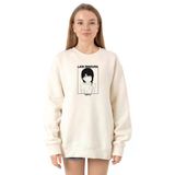 Tshirthane P22797S5641 Ekru Kadın Sweatshirt