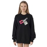 Tshirthane P22826S1011 Siyah Kadın Sweatshirt