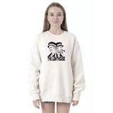 Tshirthane P23113S4816 The Lighthouse Baseball Beyaz 2ip Kadın Sweatshirt