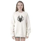 Tshirthane P23216S8522 The Rings of Power Sketch Beyaz 2ip Kadın Sweatshirt
