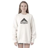 Tshirthane P23429S9327 The100 Wonkru Sembol 2ip Kadın Beyaz Sweatshirt