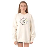 Tshirthane P23656S6017 Ekru Kadın Sweatshirt