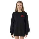 Tshirthane P23947S666 Siyah Kadın Sweatshirt