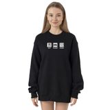Tshirthane P24240S4051 Siyah Kadın Sweatshirt
