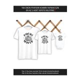 Tshirthane Pancake Maker Eater Baba Oğul Kız, Beyaz, XL