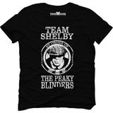 Tshirthane Peaky Blinders Team Tommy Shelby Siyah Erkek T-Shirt