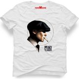 Tshirthane Peaky Blinders Tommy Shelby Beyaz Erkek T-Shirt - XL