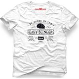 Tshirthane Peaky Blinders Tommy Shelby Birmingham Beyaz Erkek T-Shirt
