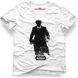 Tshirthane Peaky Blinders Tommy Shelby Black Man Beyaz Erkek T-Shirt