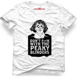 Tshirthane Peaky Blinders Tommy Shelby Dont Beyaz Erkek T-Shirt