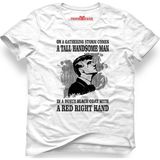 Tshirthane Peaky Blinders Tommy Shelby On A Gathering Storm.. Beyaz Erkek T-Shirt