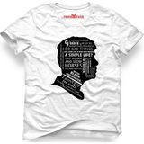 Tshirthane Peaky Blinders Tommy Shelby Quotes Beyaz Erkek T-Shirt - XS