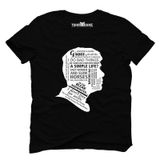 Tshirthane Peaky Blinders Tommy Shelby Quotes Siyah Erkek T-shirt