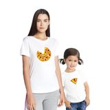 Tshirthane Pizza ve Dilimi Anne Kız & Oğul tişört (TEK ÜRÜN FİYATIDIR KOMBİN YAPMAK İÇİN 2 ADET SEPETE EKLEYİNİ