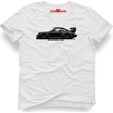 Tshirthane Porsche 911 Beyaz Erkek T-Shirt - L