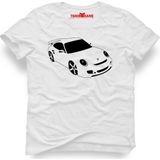 Tshirthane Porsche Beyaz Erkek T-Shirt - M