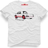 Tshirthane Porsche Beyaz Erkek T-Shirt - XL